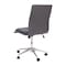 Flash Furniture Gray Mid-Back Armless LeatherSoft Office Chair GO-21111-GY-GG - alternate 9